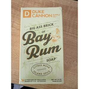 Duke Cannon Bay Rum Big Ass Brick of Soap for Men 10oz New